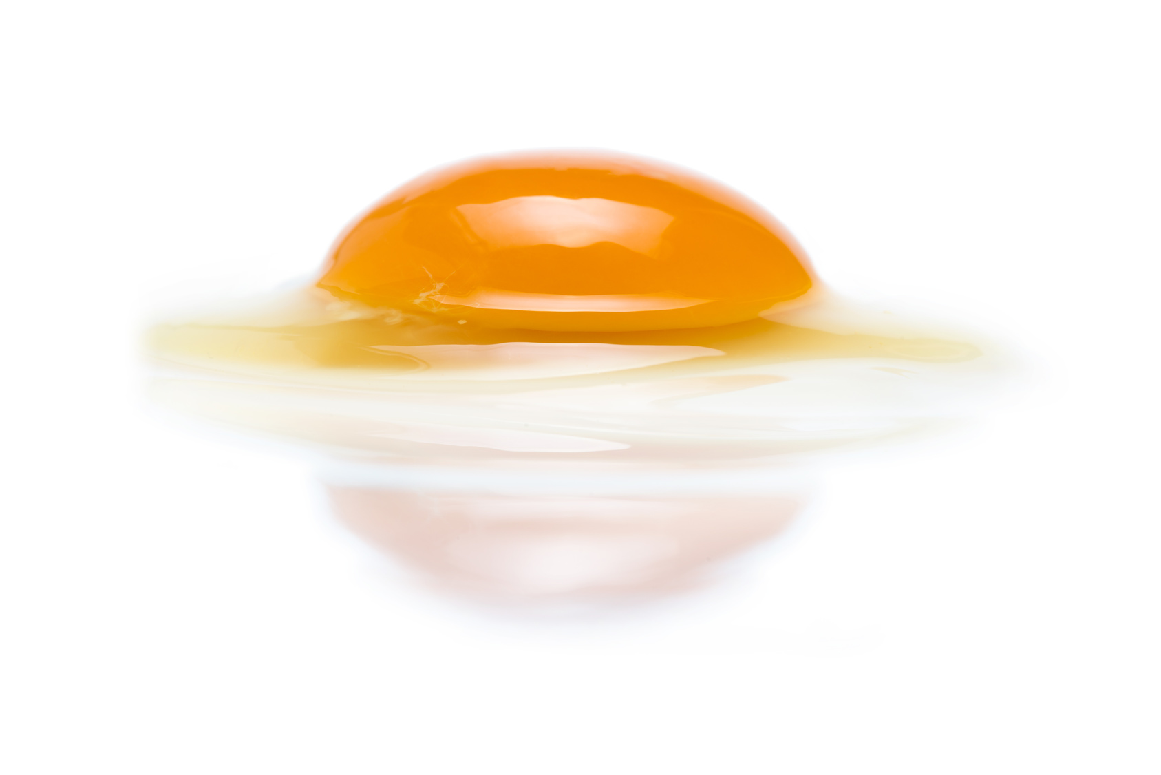 raw egg with a whole yolk